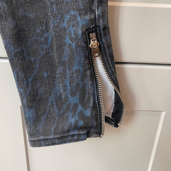 Ramy Brook Womens Leopard Printed Ankle Zip Kate Skinny Jeans 24 XS Designer - Picture 5 of 10